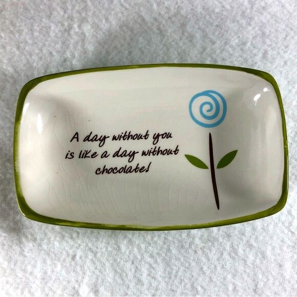 Plain Jane chocolat candy dish - Picture 1 of 5